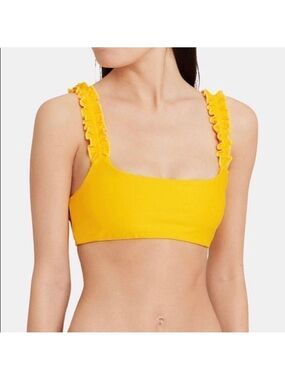Nwt Ellejay Lanai ruffled swim top Size L